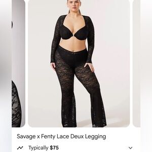 Brand new Savage x fenty lace deux leggings 1XL